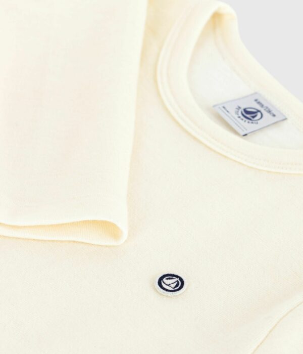 T-shirt manches longues enfant mixte en laine et coton