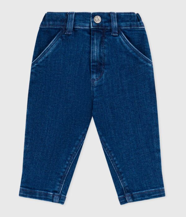 Pantalon bébé en denim à ceinture élastiquée