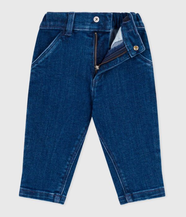 Pantalon bébé en denim à ceinture élastiquée
