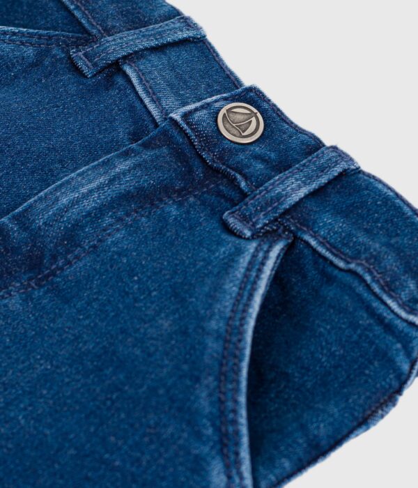 Pantalon bébé en denim à ceinture élastiquée