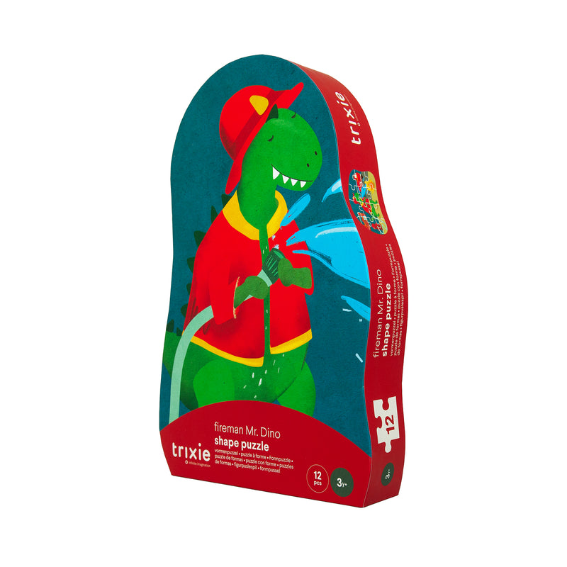 Puzzle à forme - pompier Mr. Dino - 12 pièces – Image 3