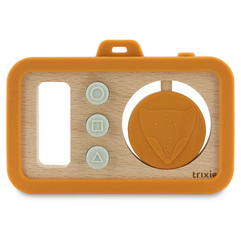 Appareil photo bébé en silicone et bois - Mr. Fox