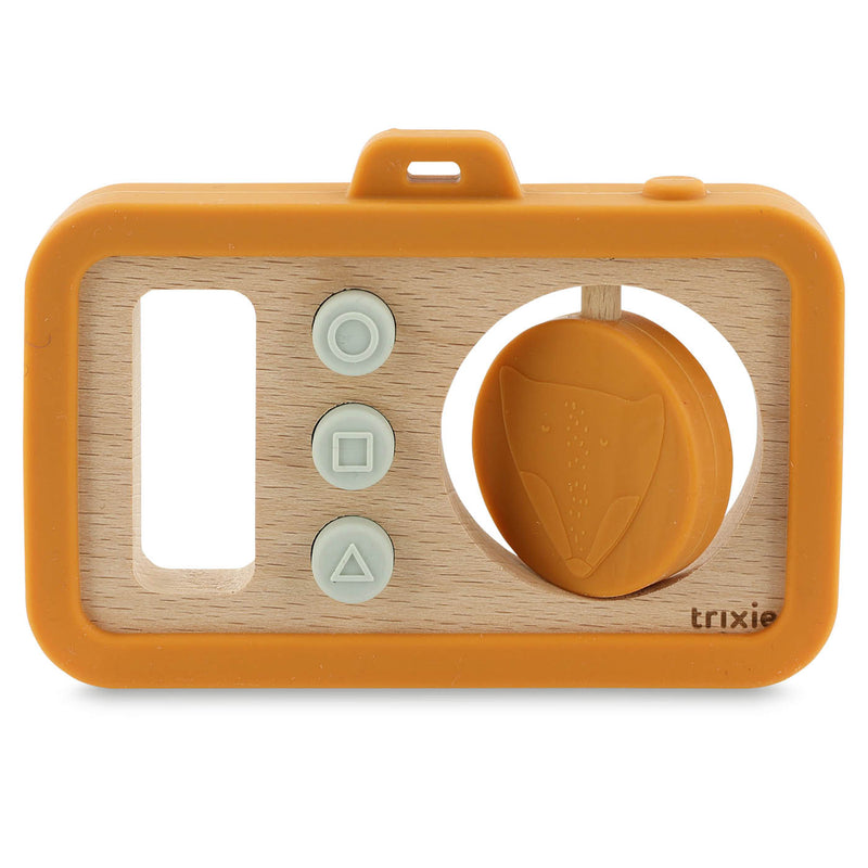 Appareil photo bébé en silicone et bois - Mr. Fox – Image 2