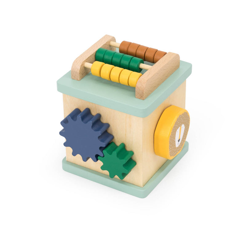 Petit cube d'activité en bois – Image 3