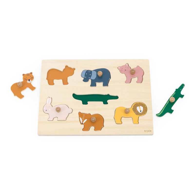 Puzzle animal en bois 7pcs