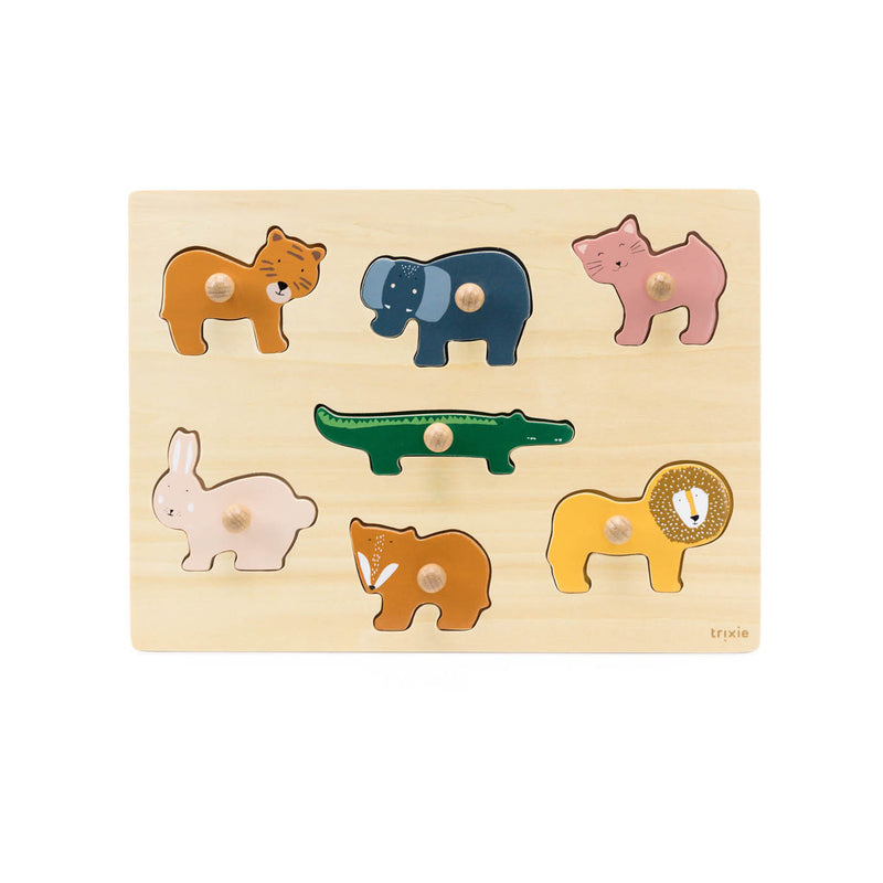 Puzzle animal en bois 7pcs – Image 2