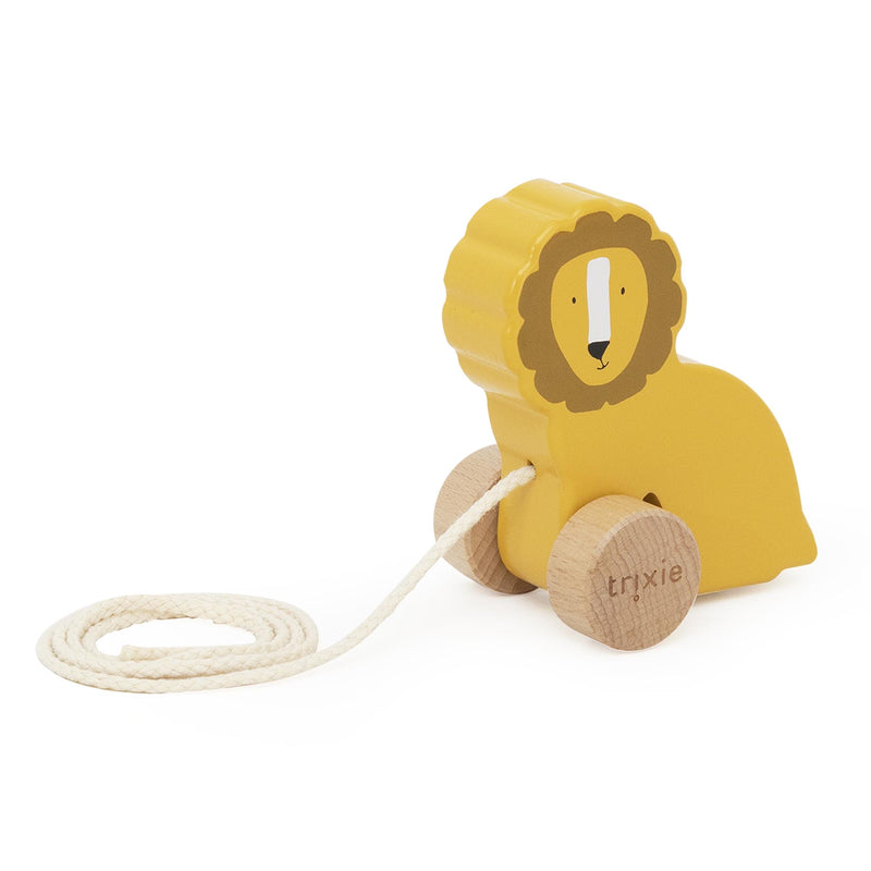Petit jouet à tirer en bois - Mr. Lion – Image 2