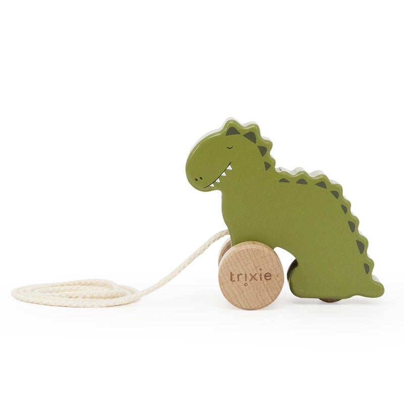 Petit jouet à tirer en bois - Mr. Dino