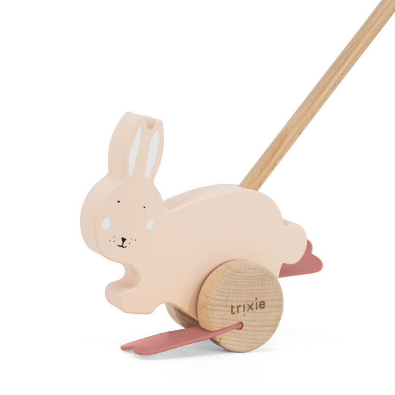 Jouet à pousser en bois - Mrs. Rabbit – Image 2