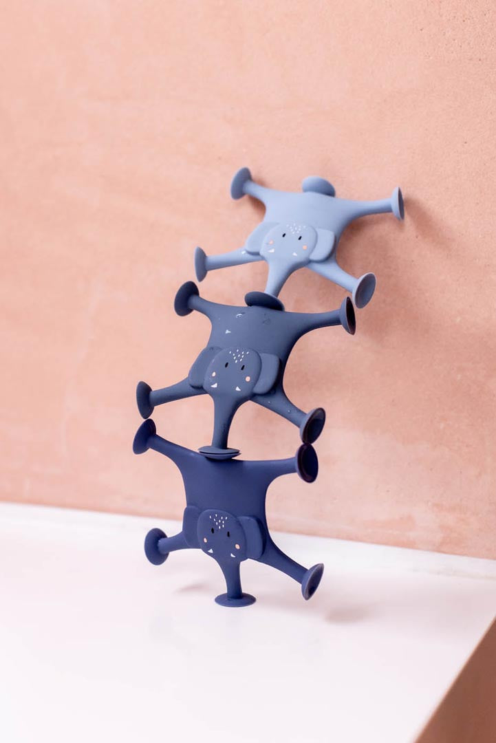 Jeu de ventouse animaux 3 pcs - La famille de Mrs. Elephant bleue – Image 4