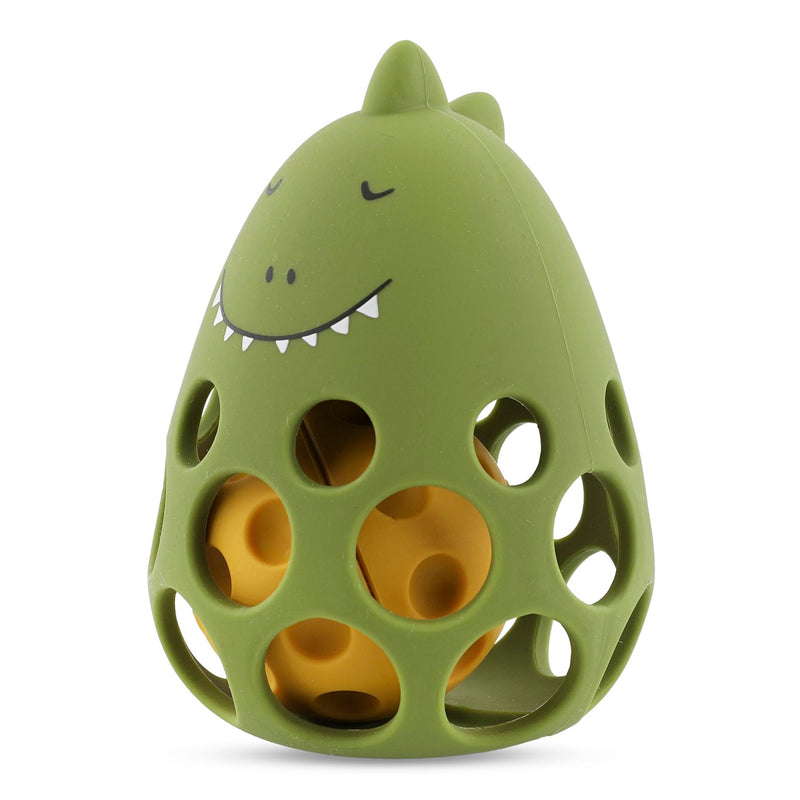 Hochet sensoriel en silicone - Mr. Dino – Image 2
