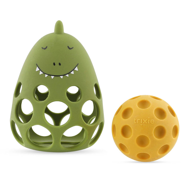 Hochet sensoriel en silicone - Mr. Dino – Image 3
