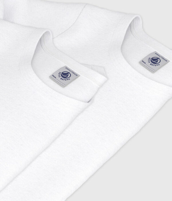 Lot de T-shirts manches longues enfant en coton uni