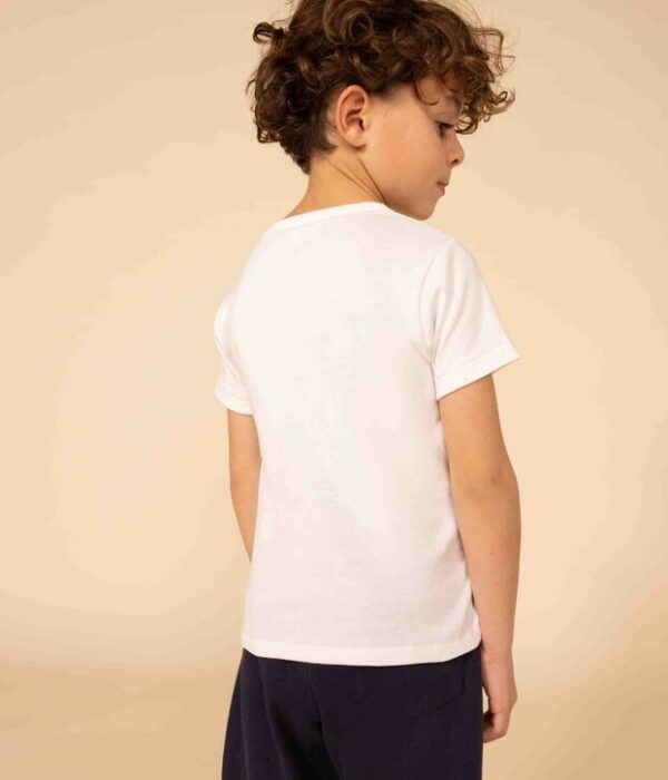 Lot de T-shirts manches courtes enfant en coton uni