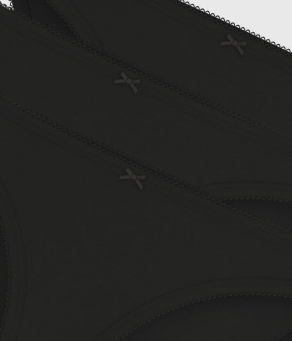 Lot de culottes femme en coton léger uni