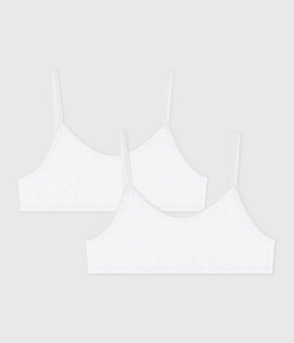 Lot de brassières enfant en coton et élasthanne