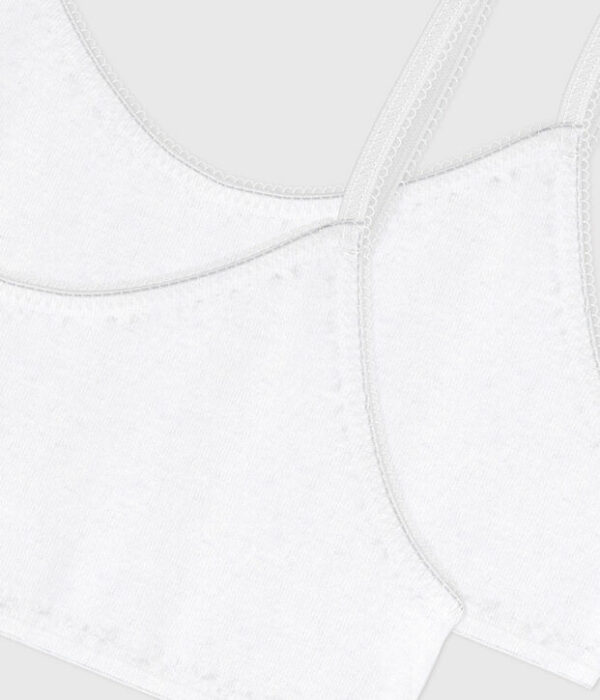 Lot de brassières enfant en coton et élasthanne