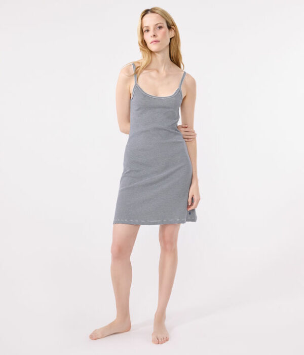 Nuisette femme en coton rayé