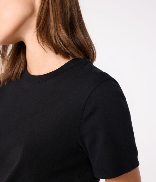 T-shirt à manches courtes femme en coton uni