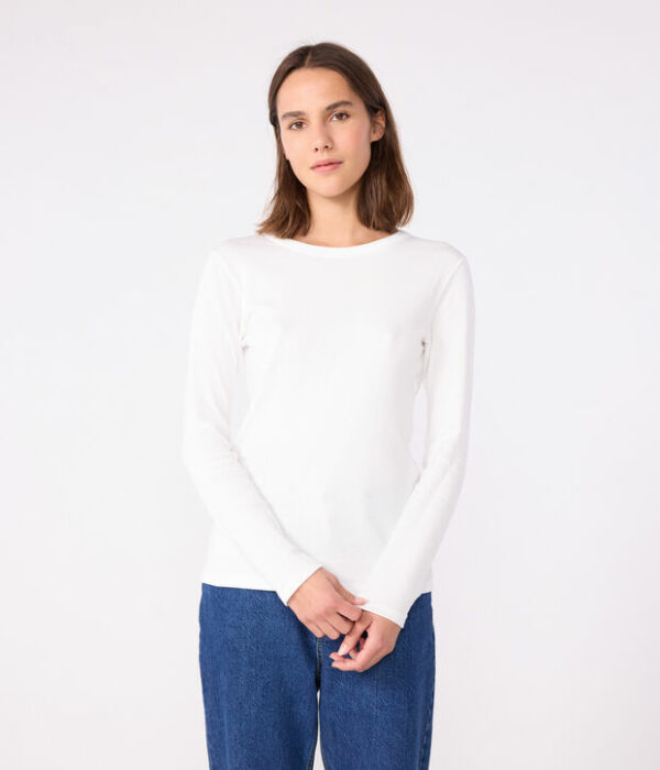 T-shirt L'iconique manches longues femme en coton