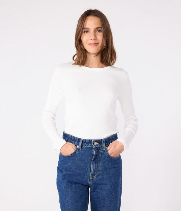 T-shirt L'iconique manches longues femme en coton
