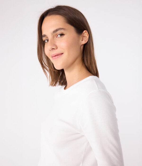 T-shirt L'iconique manches longues femme en coton