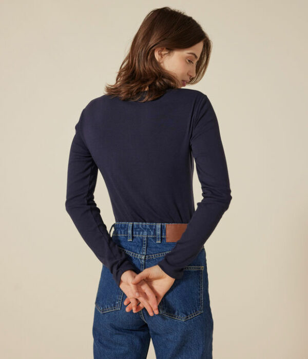 T-shirt L'iconique manches longues femme en coton