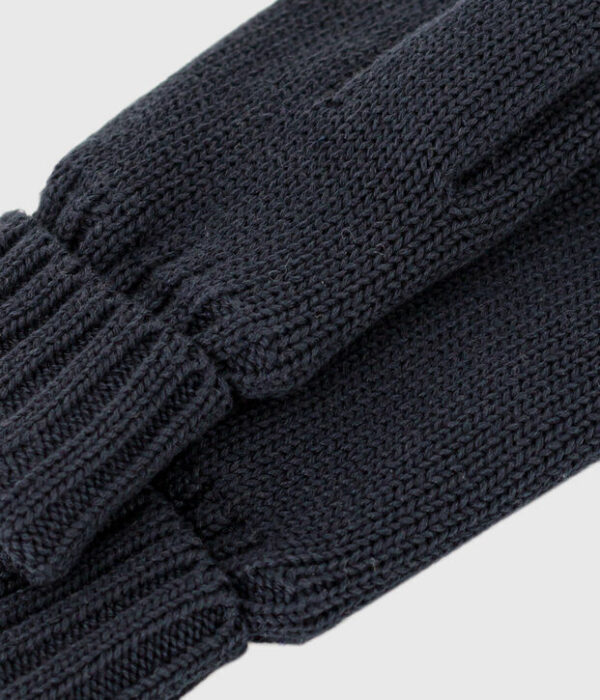 Moufles enfant en tricot unies doublées polaire