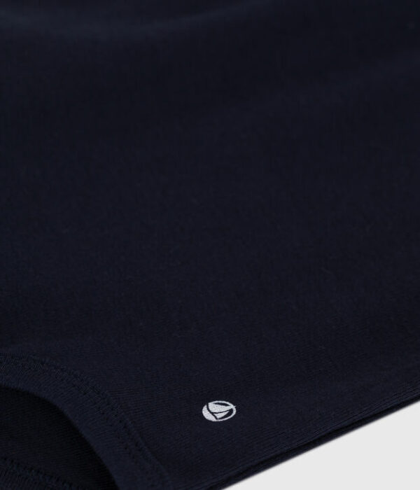 Body bébé col polo en coton uni