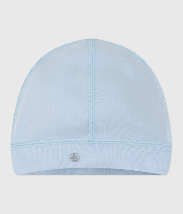 Bonnet bébé en coton uni