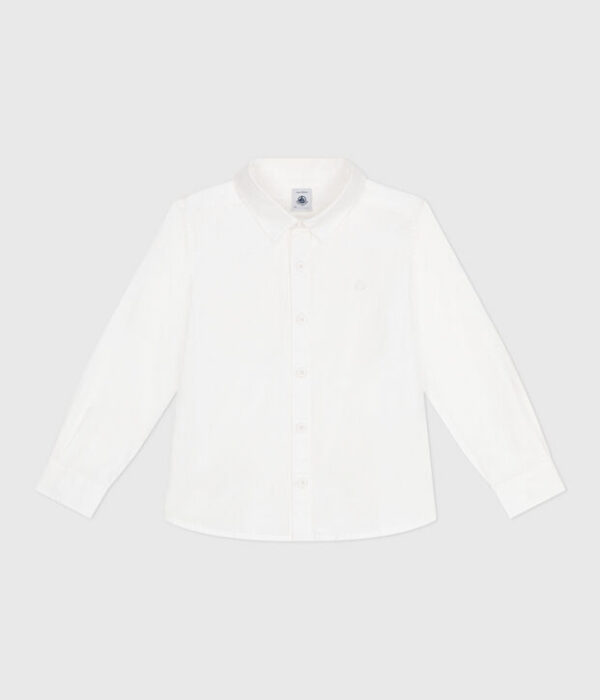Chemise enfant à manches longues en coton