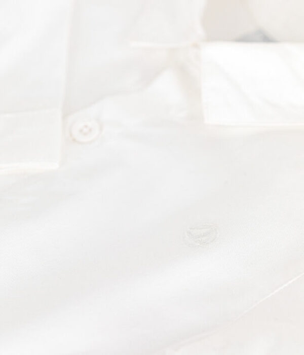 Chemise bébé en coton uni à volume droit