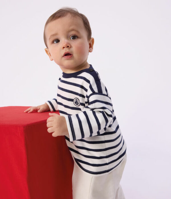 Marinière bébé iconique en coton