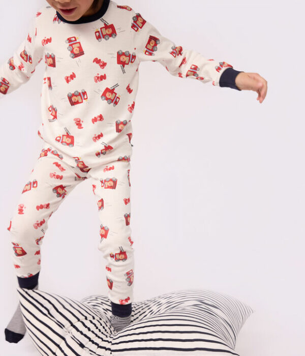 Pyjama déguisement pompier enfant en coton