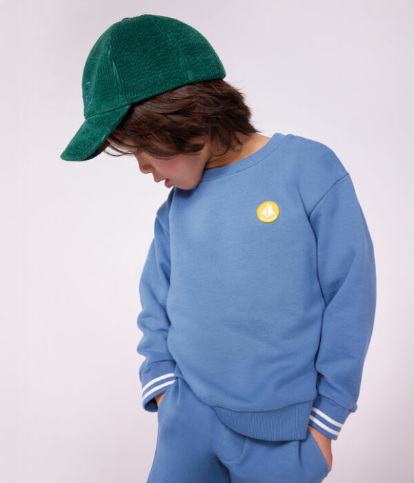 Casquette enfant en velours unie