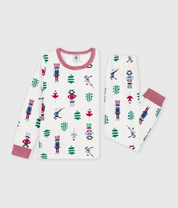 Pyjama enfant en molleton imprimé Noël