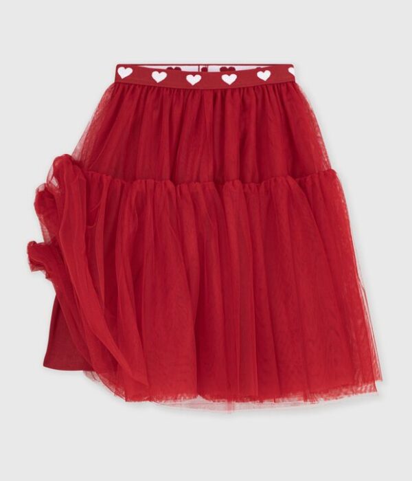 Jupe longue en tulle enfant unie