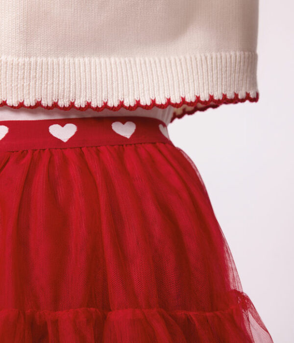 Jupe longue en tulle enfant unie