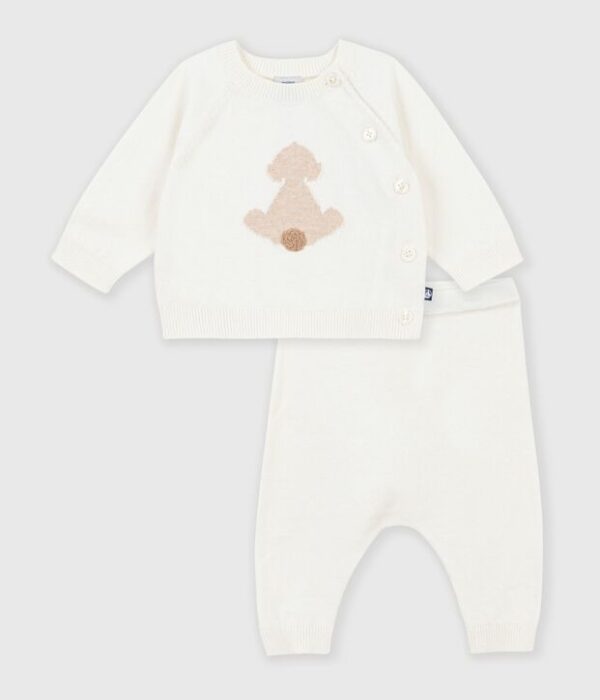 Ensemble bébé en tricot à motif