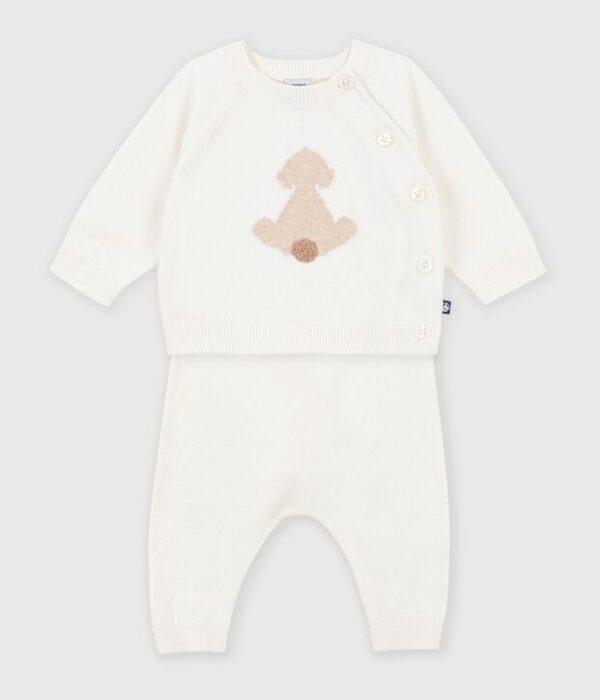 Ensemble bébé en tricot à motif