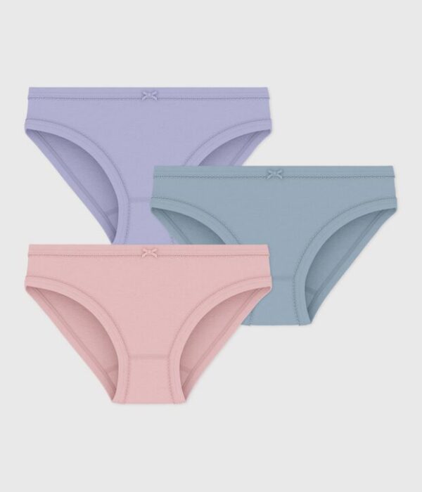 Lot de culottes enfant en coton uni