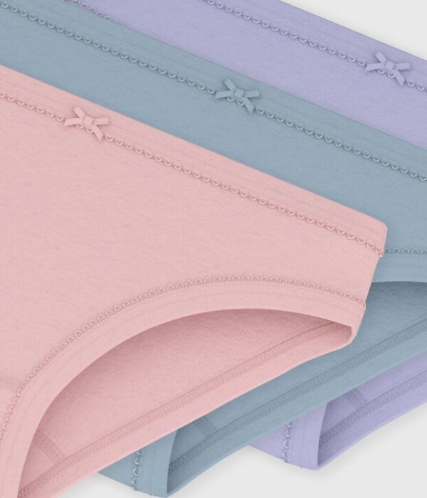 Lot de culottes enfant en coton uni