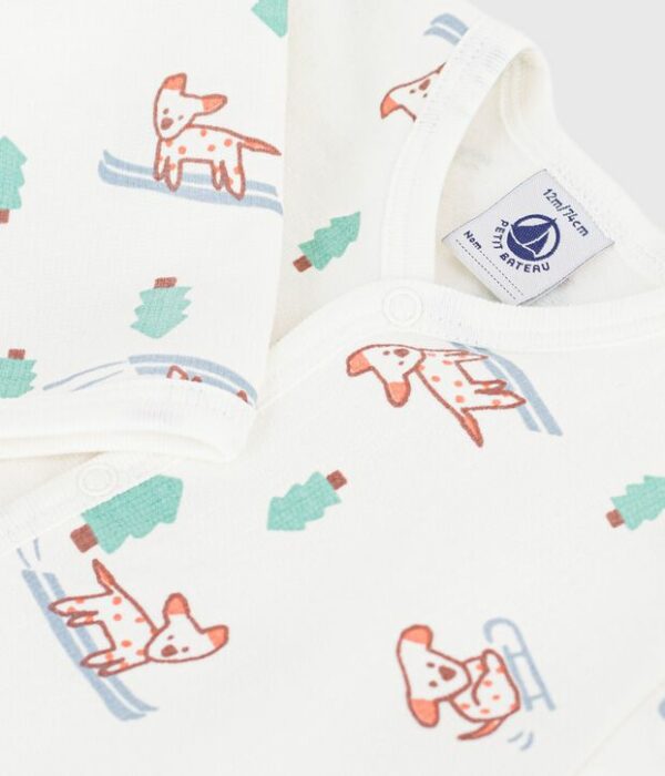 Pyjama bébé en molleton imprimé chien