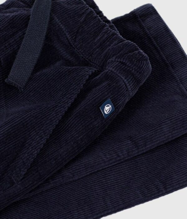 Pantalon droit enfant en velours