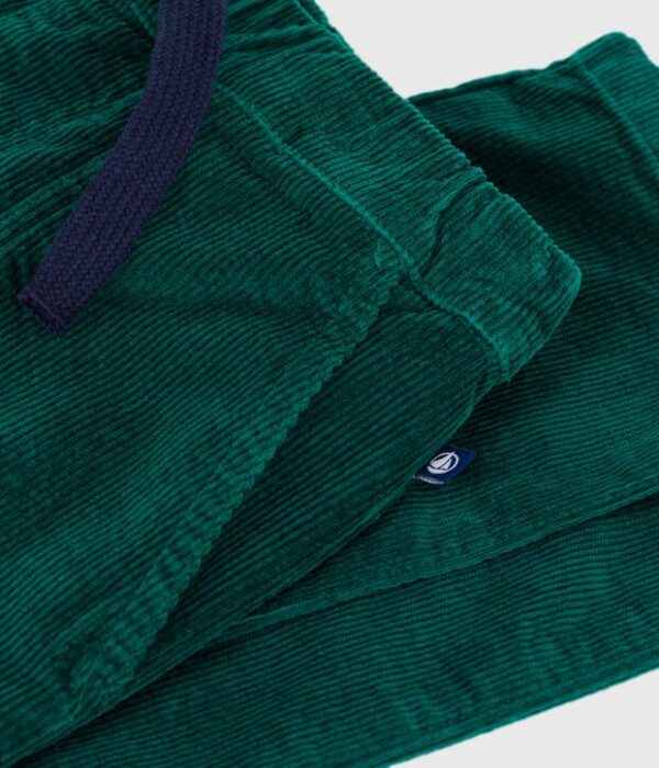 Pantalon droit enfant en velours