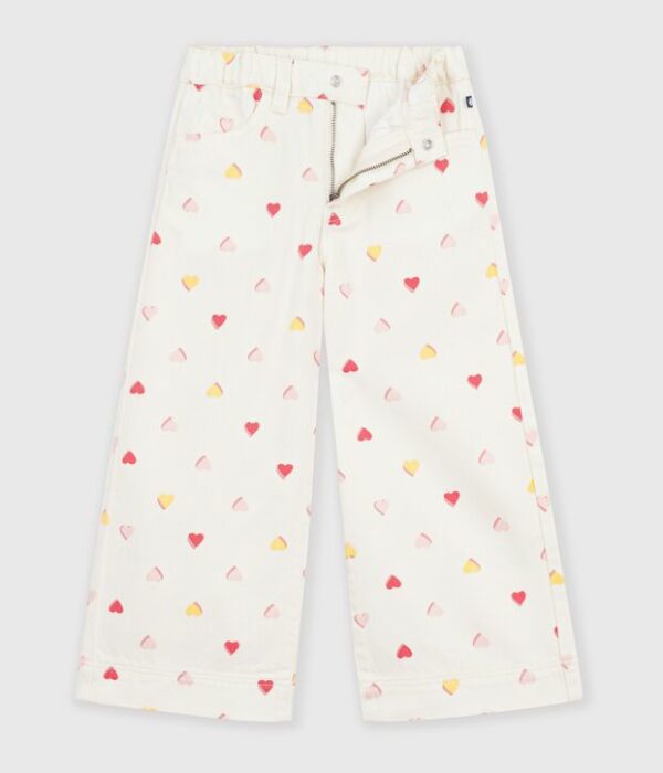 Pantalon wide leg enfant en coton