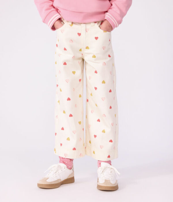 Pantalon wide leg enfant en coton