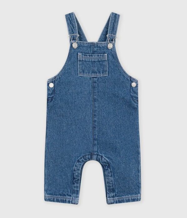 Salopette bébé en jean jambes longues