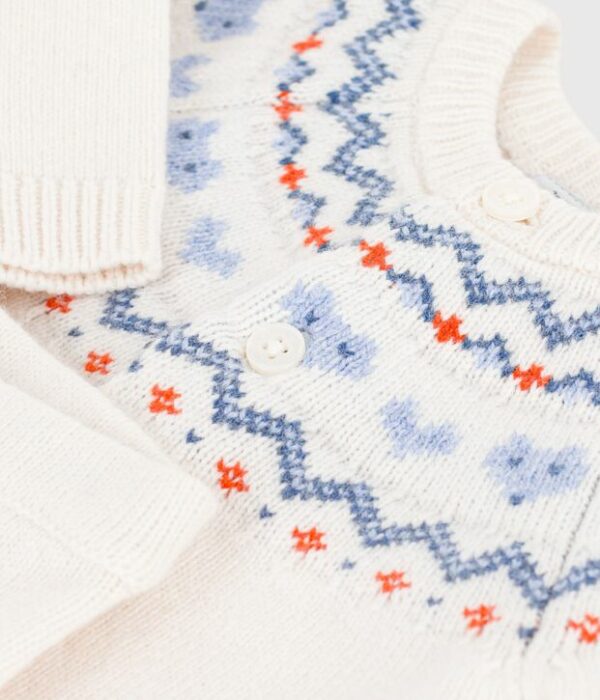 Ensemble bébé en tricot à motif jacquard