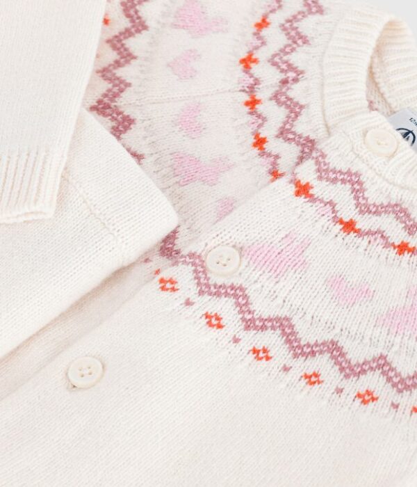 Ensemble bébé en tricot à motif jacquard
